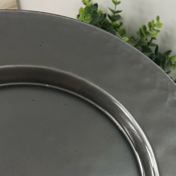 SET of 3 Pcs Pottery Barn 13”Shimmering Gray Tones Hammered Heavy Glass - Picture 10 of 15